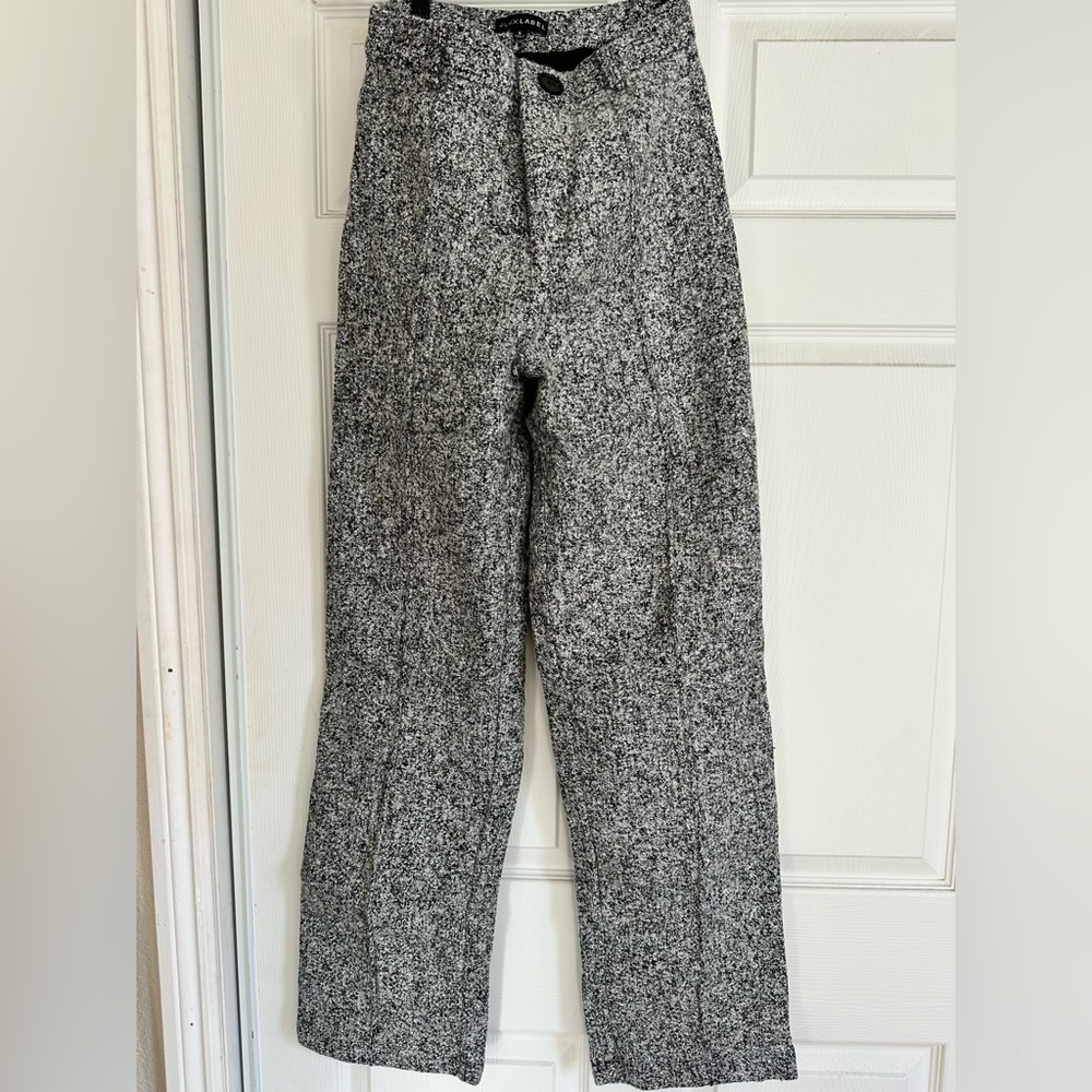 JLUXLABEL Charcoal Straight Leg Pants